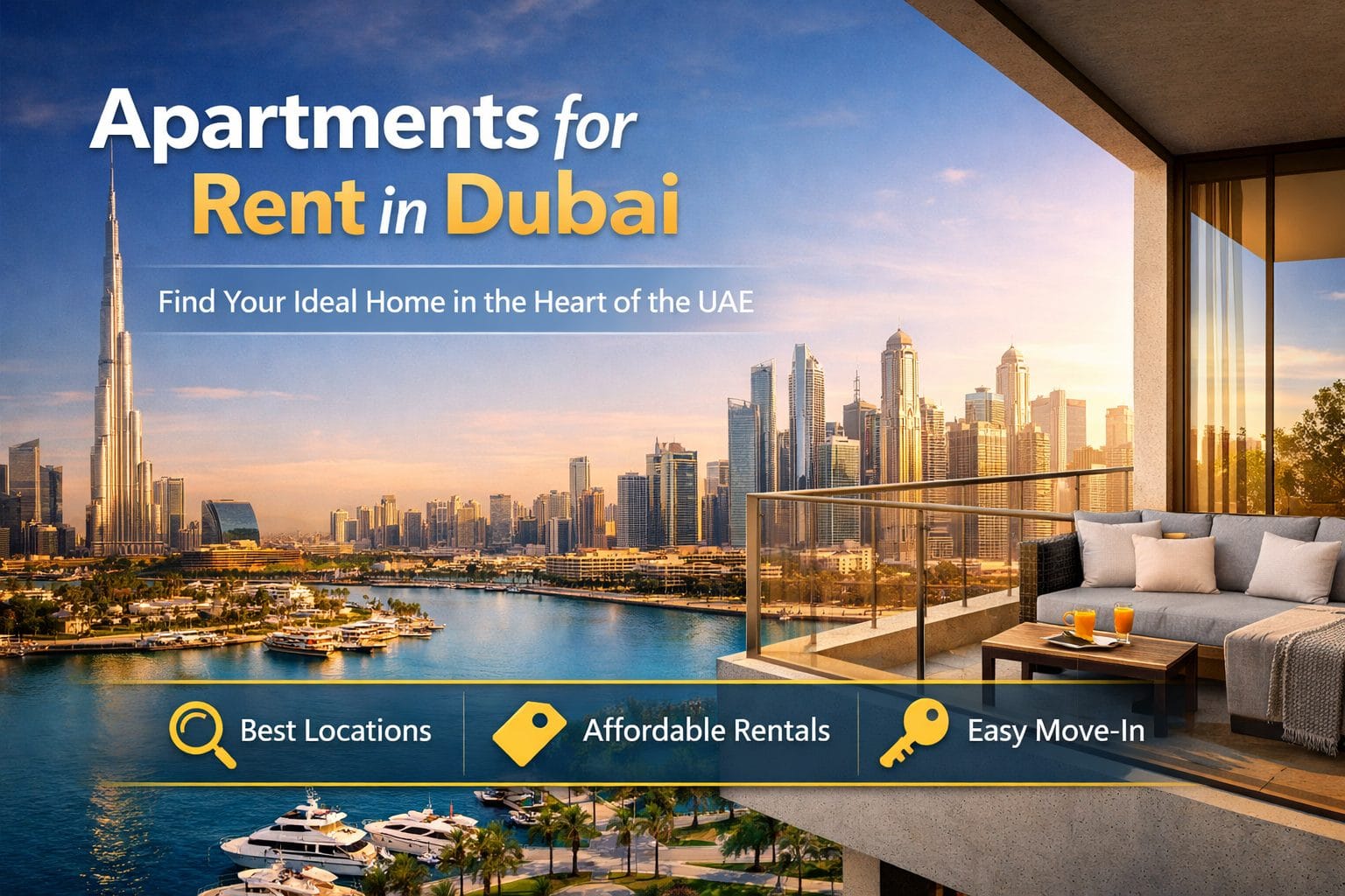Apartments for rent in Dubai